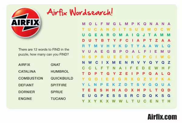Airfix Word Search